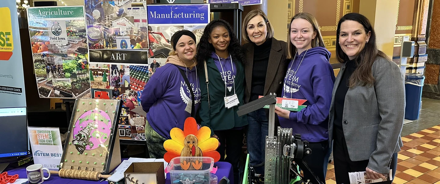 Governor Reynolds at STEM day at the Capitol